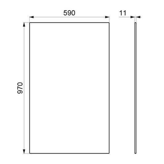 DELABIE 3459 - 11 x 590 x 970 mm