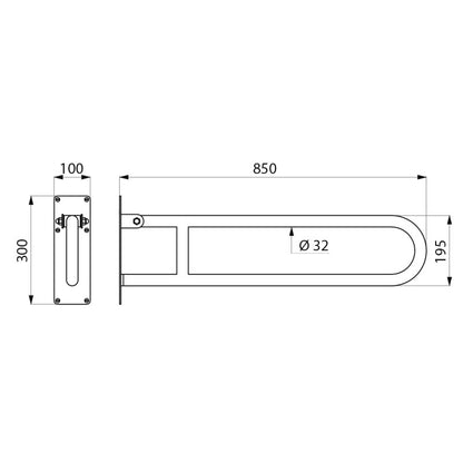 Delabie 35164S - 850 mm
