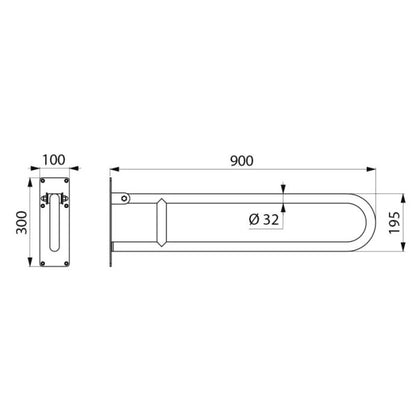 Delabie 35169S - 900 mm