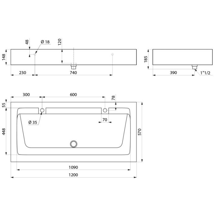 DELABIE 454122 - 1200 mm