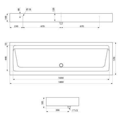 DELABIE 454180 - 1800 mm