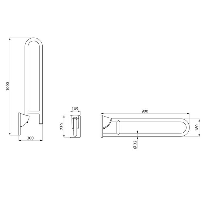 Delabie 510171S - 900 mm