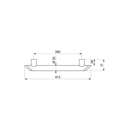 Delabie 511903BK - 300 mm
