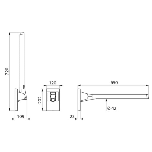 Delabie 511960C - 650 mm