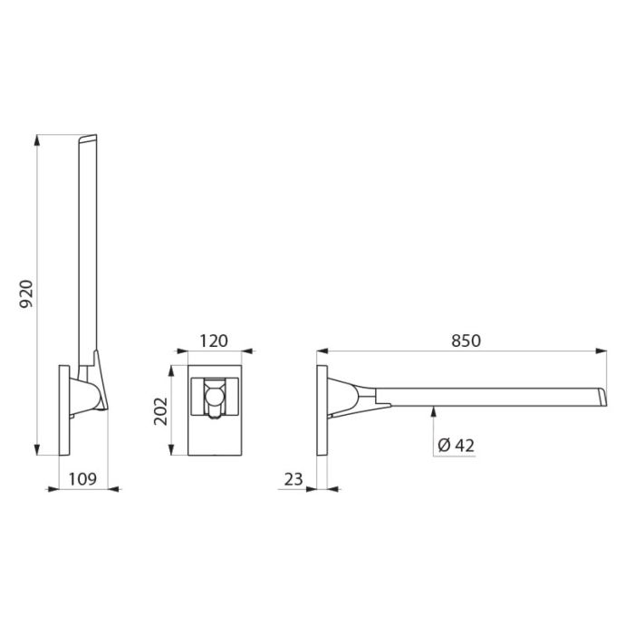 Delabie 511964C - 850 mm
