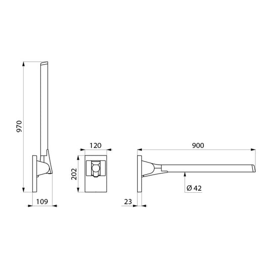 Delabie 511967C - 900 mm