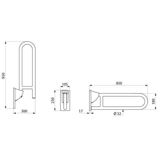Delabie 5164N - 850 mm