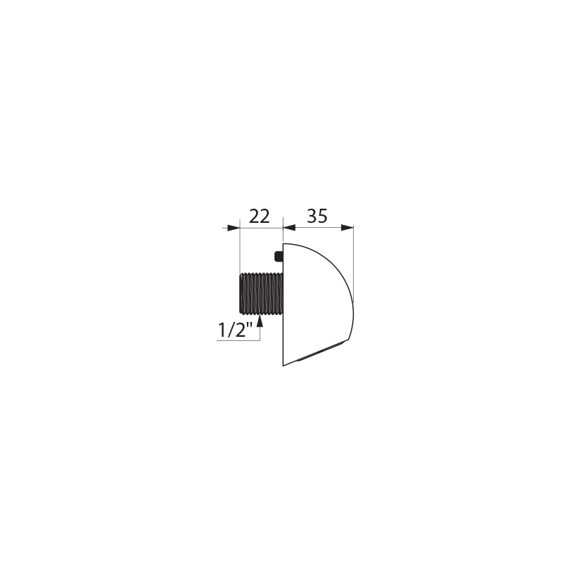 DELABIE 709000 ROUND shower head
