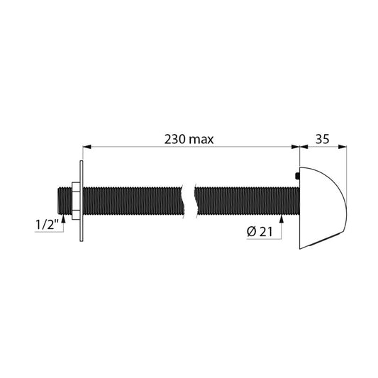 DELABIE 709200 ROUND shower head