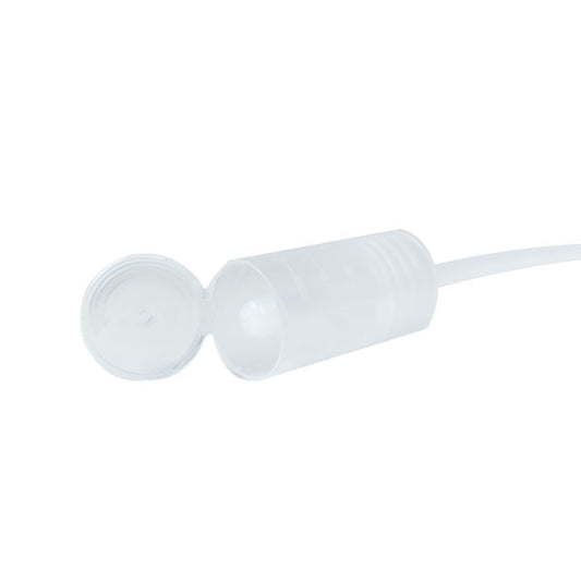 Americol Dosierkappe für 1 Liter Flasche. Transparentes PP 28/400 + 28/410, Schlauch 27cm