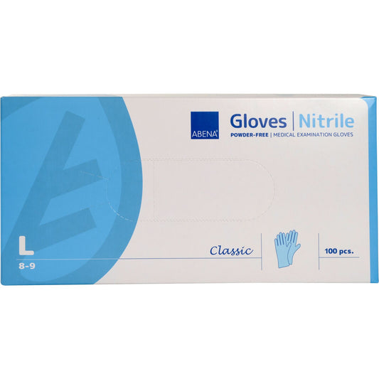 ABENA gloves Nitrile blue size L 3.5 gram 10 boxes of 100 pieces