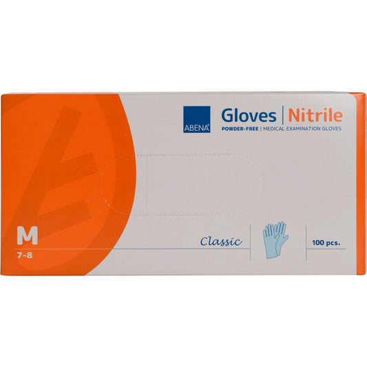 ABENA Nitrile gloves blue size M 1 box of 100 pieces