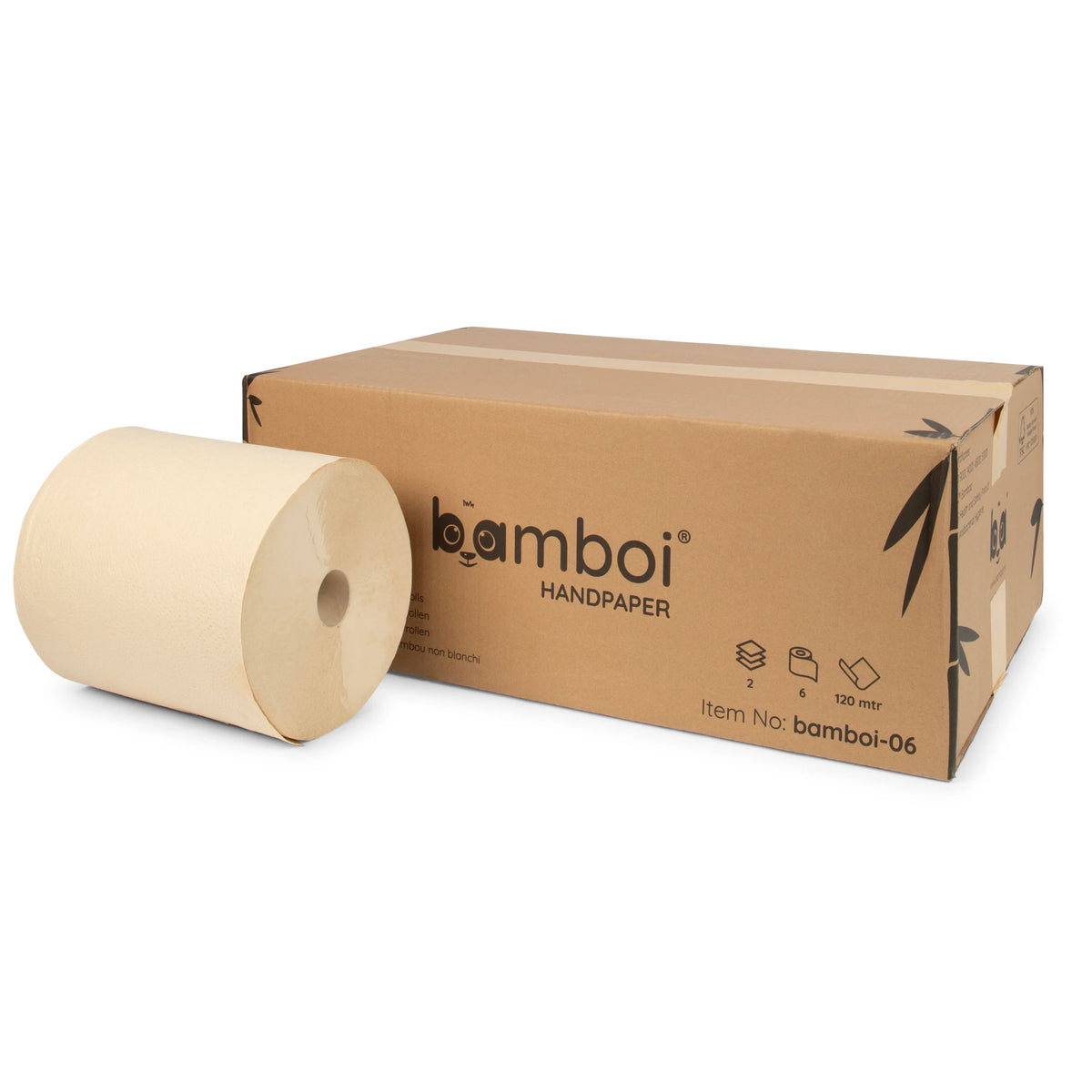 Ręcznik papierowy w roli Bamboi® 100% bambus, 2-warstwowy