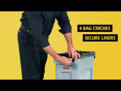 Gesloten deksel met greep van polyethyleen. Past op alle Slim Jim containers 60 en 87 ltr.