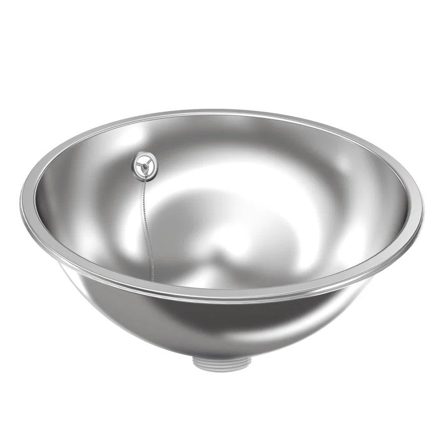 KWC RNDH360, round washbasin bowl size 360 mm.