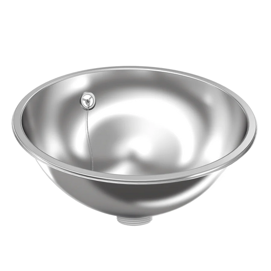 KWC RNDH360, round washbasin bowl size 360 mm.