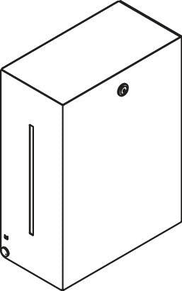 HEWI 900.06.009XA Stainless steel towel dispenser