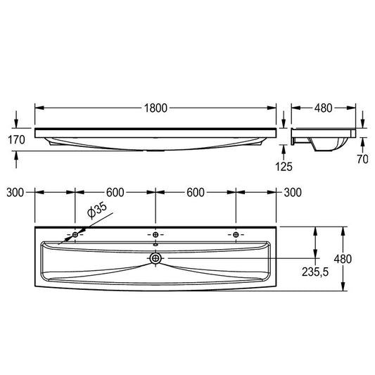 DELABIE SOLX1800T - 1800 mm