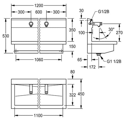 DELABIE PL12USV - 1200 mm