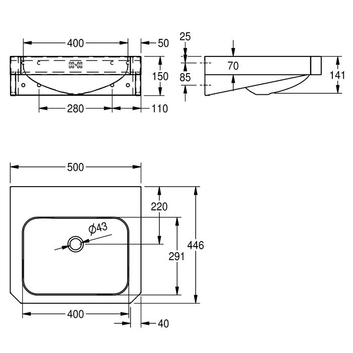 DELABIE WT500C M - 500 mm