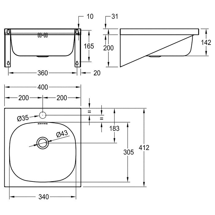 DELABIE WT400A M - 400 mm