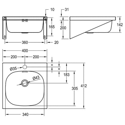 DELABIE WT400A M - 400 mm