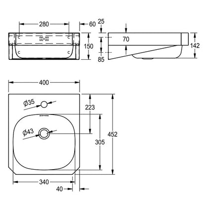 KWC WT400C-M Washbasin