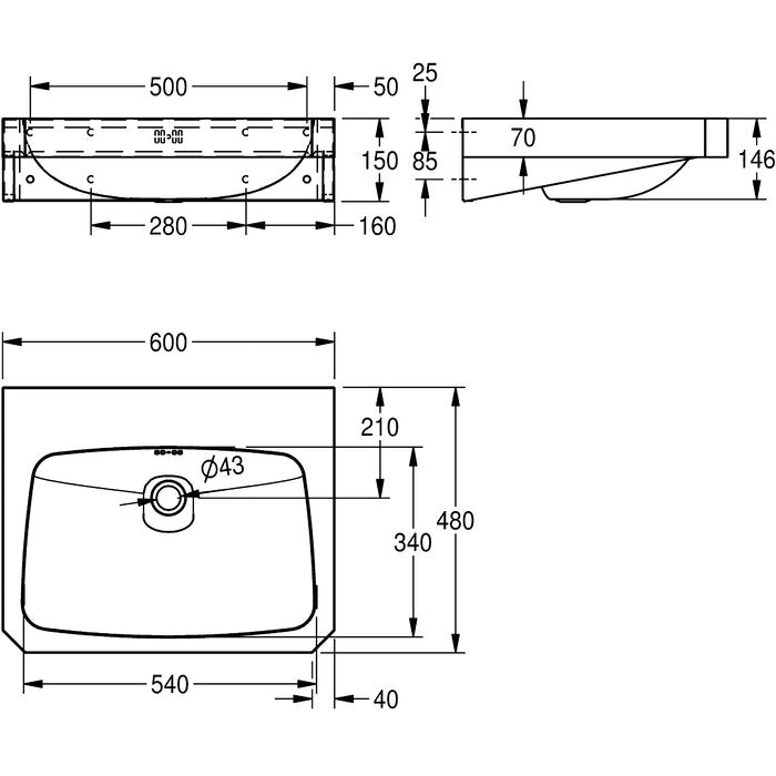 KWC WT600C-M washbasin